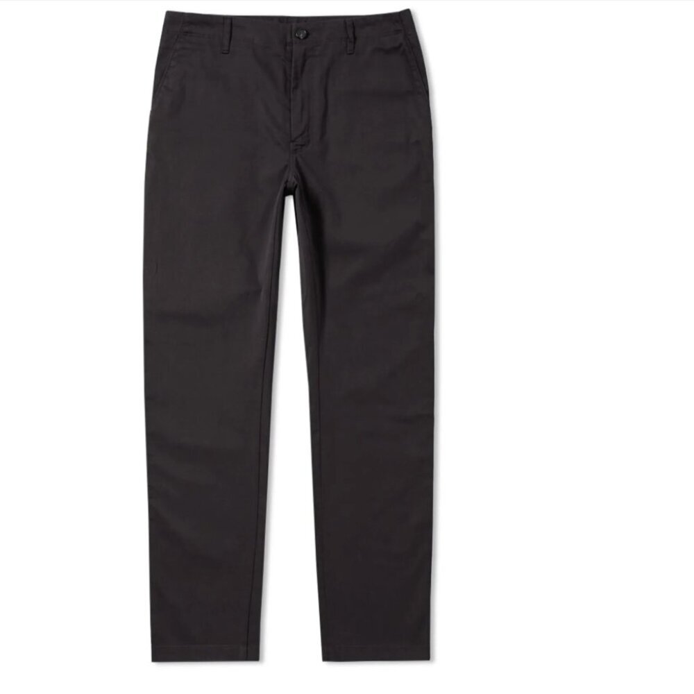 Acne Studios Ayan Satin Chino Pants – Black – Men's Size 26"